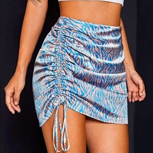 Zebra print skirt